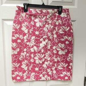 NEW WITH TAGS Brooks Brothers Women’s Pink & White Floral Skirt